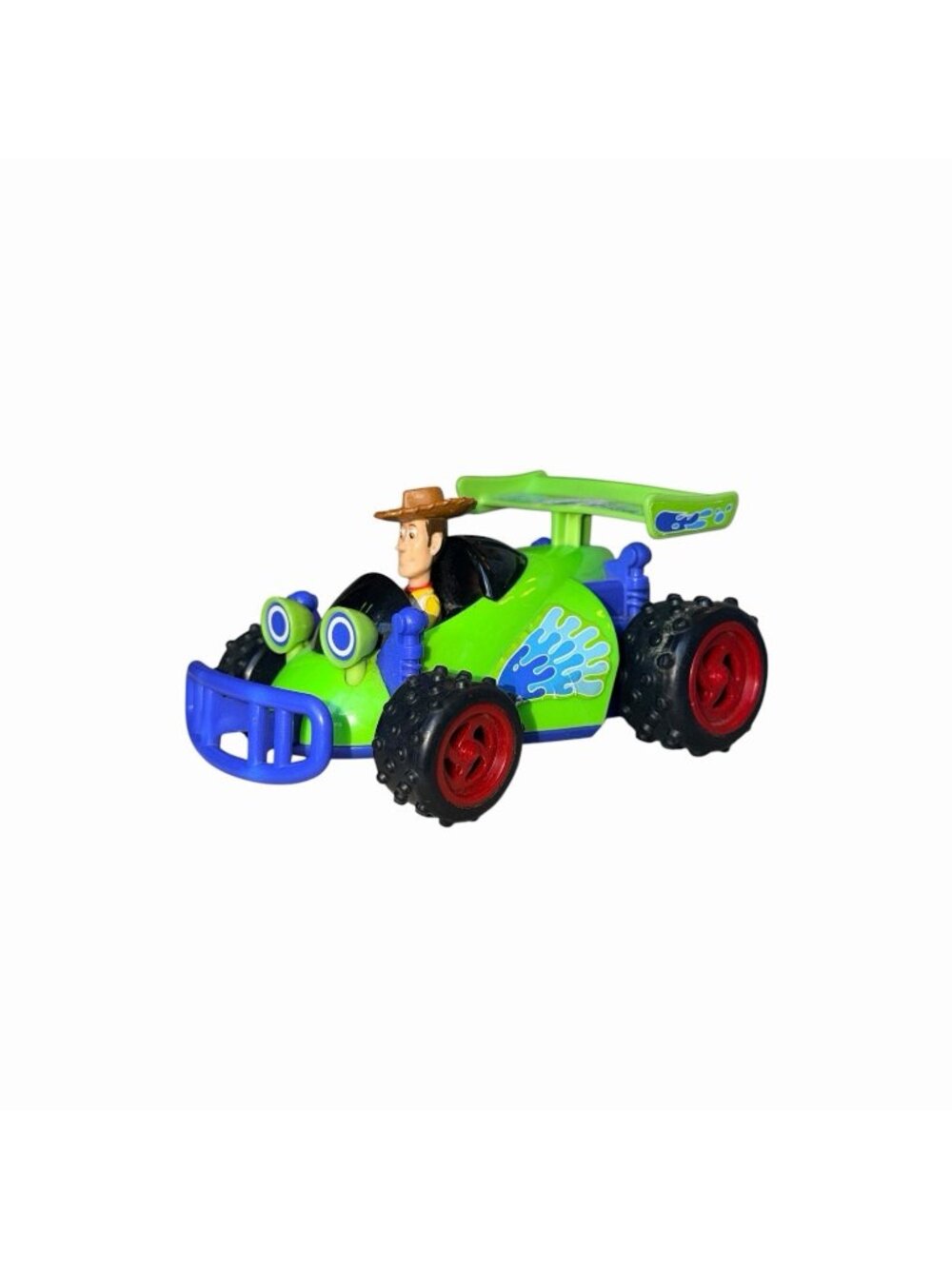 Disney Toy Story 3 Shake N Go Woody RC Race Car Talking Toy Mattel 2009 WORKING